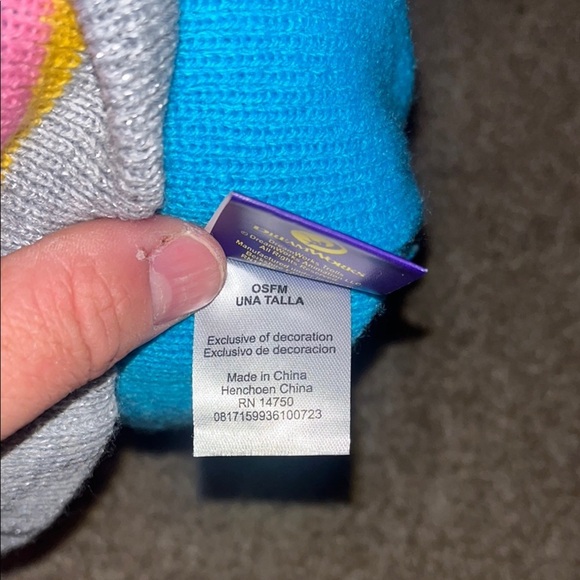 Trolls Striped Beanie with Cartoon Patch - Picture 5 of 5